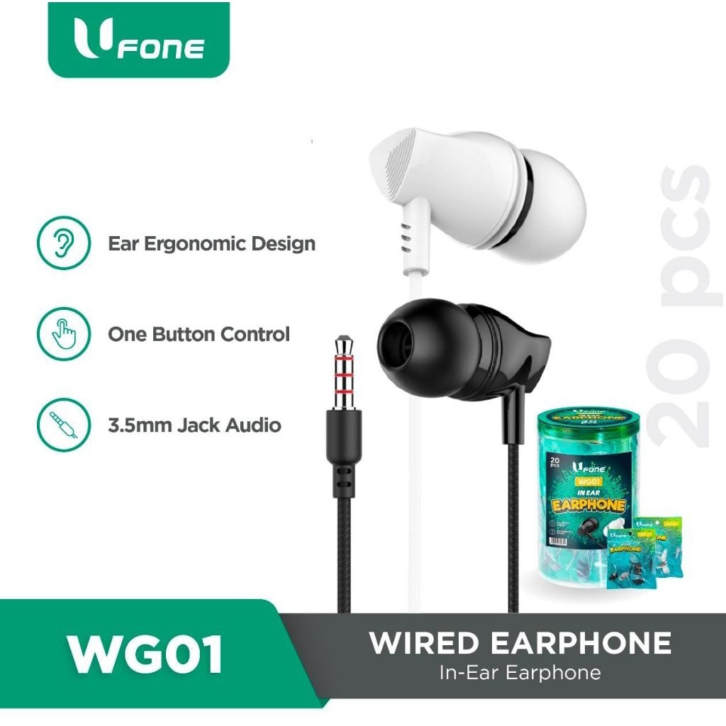 Headset Ufone WG01 (1Toples=20pcs)
