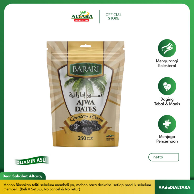 Kurma Barari Ajwa Pouch 250gr