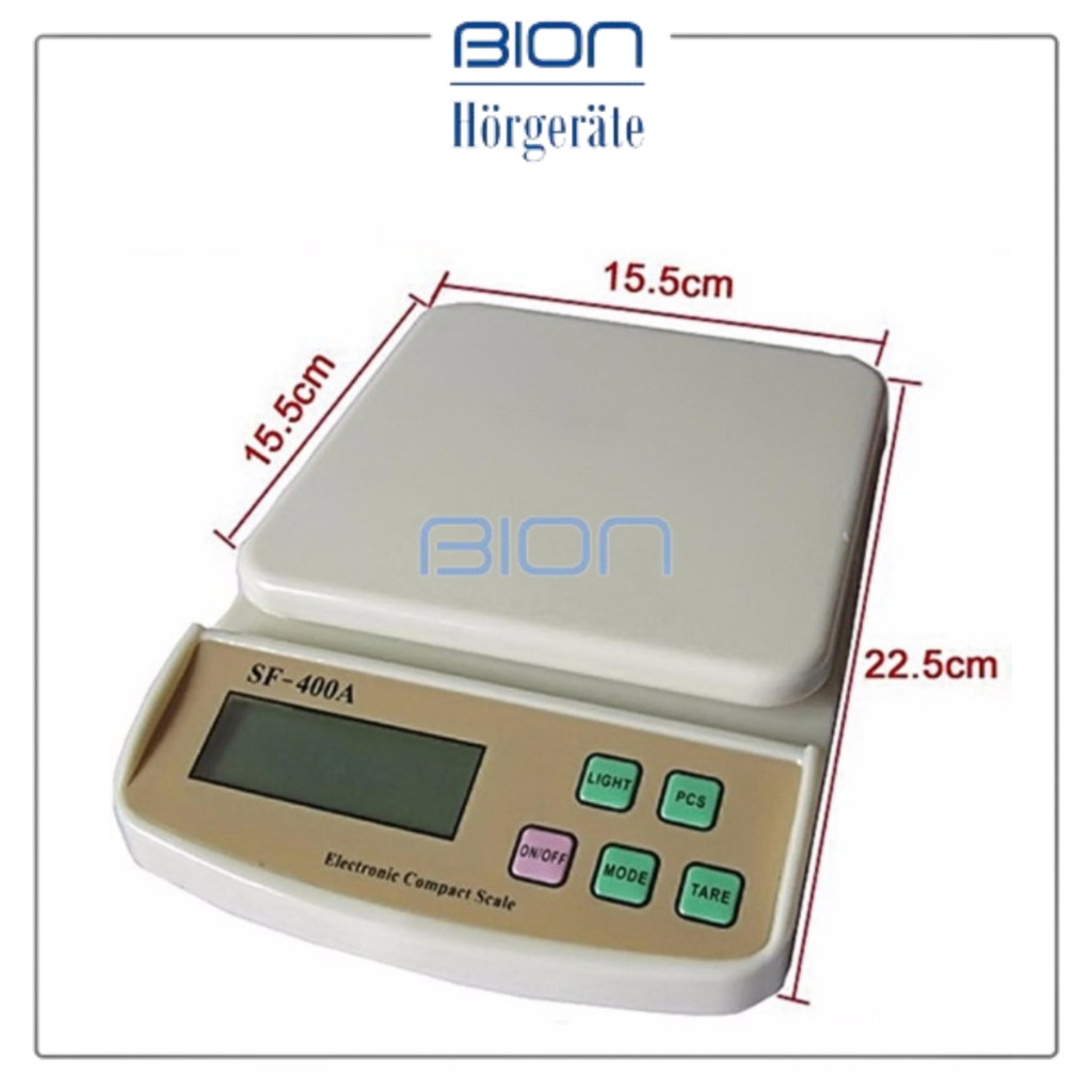 BION Timbangan Dapur Digital 10Kg SF-400A Kitchen Scale SF-400 A / SF400A