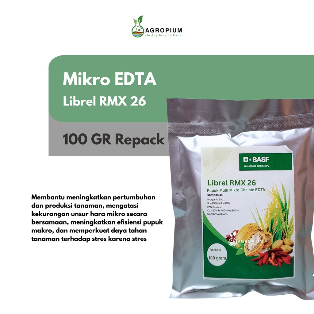 PUPUK MIKRO LIBREL RMX 26 MULTI EDTA CHELATE 100 gram