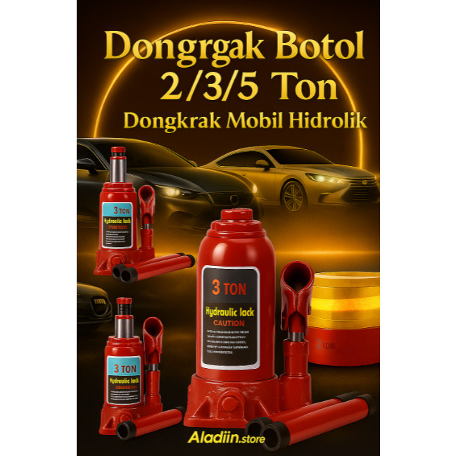 Dongkrak Mobil Hidrolik Dongkrak Botol 2/3/5 Ton  Dongkrak Botol Dongkrak Hidrolik Jack