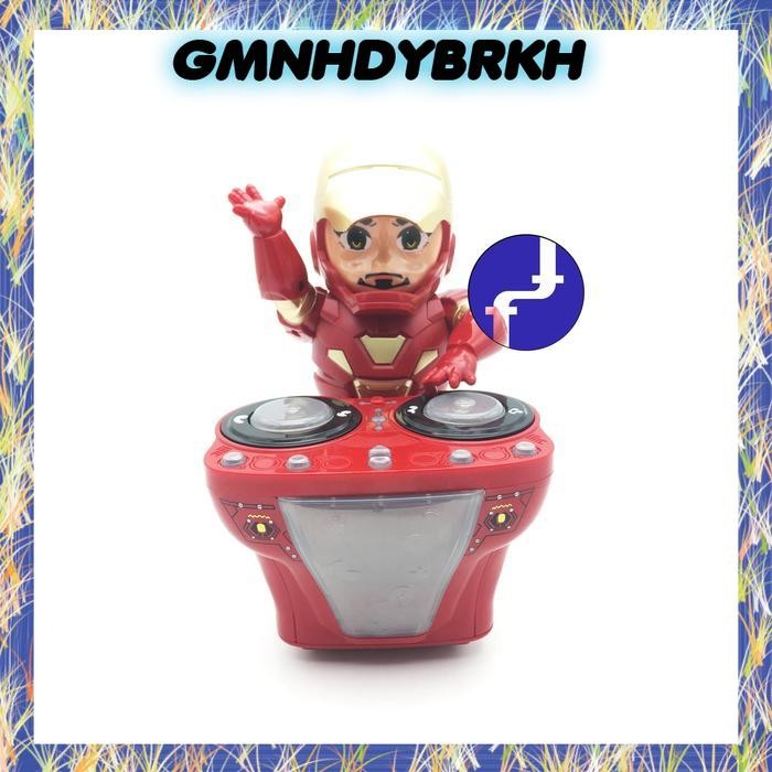 Mainan Anak Avenger DJ Car Iron Man Dance Hero Goyang DJ 363-10A