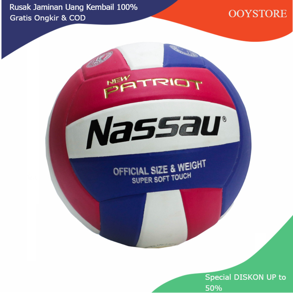 NASSAU BOLA VOLLY NASSAU NEW VOLI NASSAU SIZE 5 ORIGINAL 100%