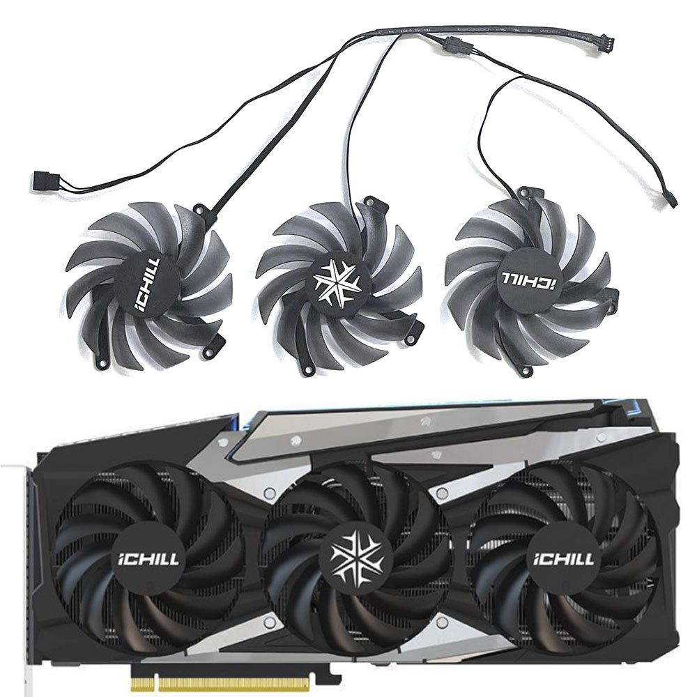 New CF-12915S RTX3080 RTX3070 Video Fan For INNO3D RTX 3070 3070Ti 3080 3080Ti 3090 IILL X4 OC Graph