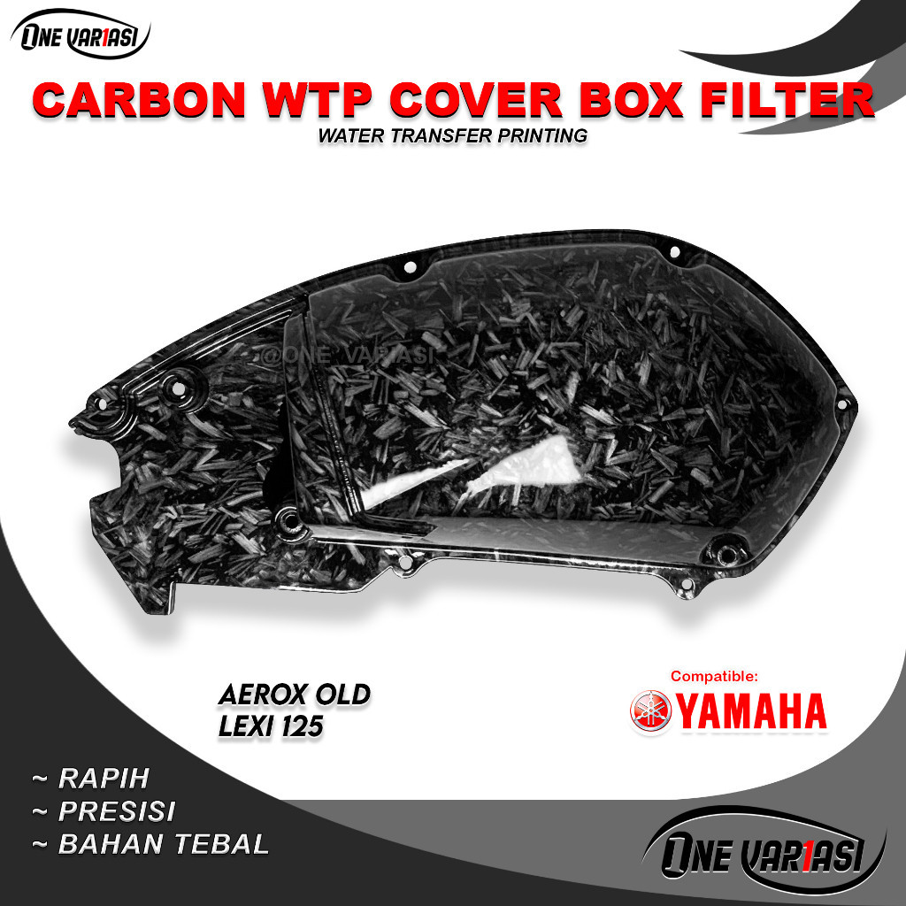 COVER TUTUP BOX FILTER AEROX 155 OLD LEXY / TUTUP BOX FILTER AEROX OLD LEXY CARBON FORGED VARIASI99P