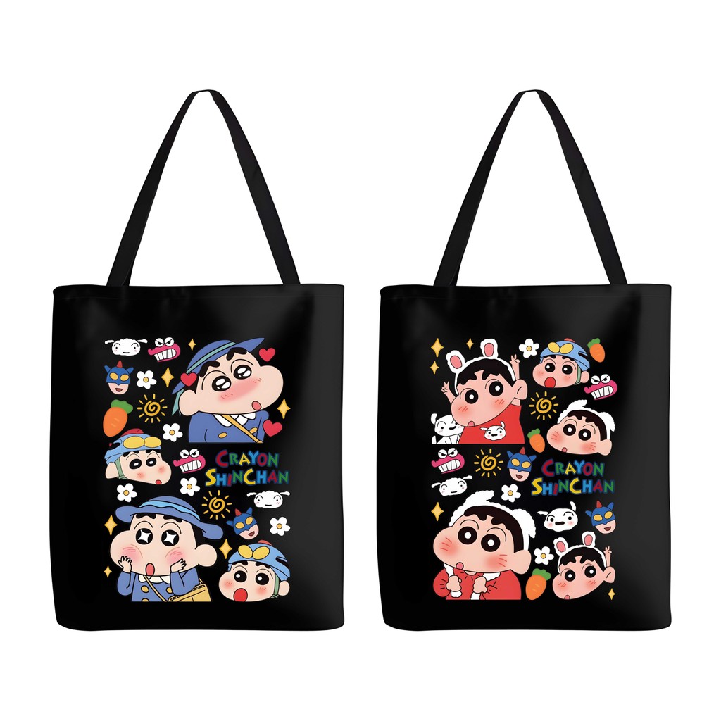 TOTEBAG SINCHAN HITAM XL TAS SELEMPANG