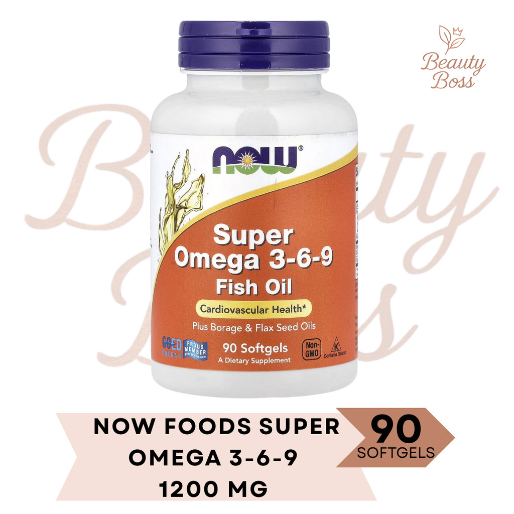 Now Foods Super Omega 369 3-6-9 DHA EPA Ori USA Suplemen Kolesterol