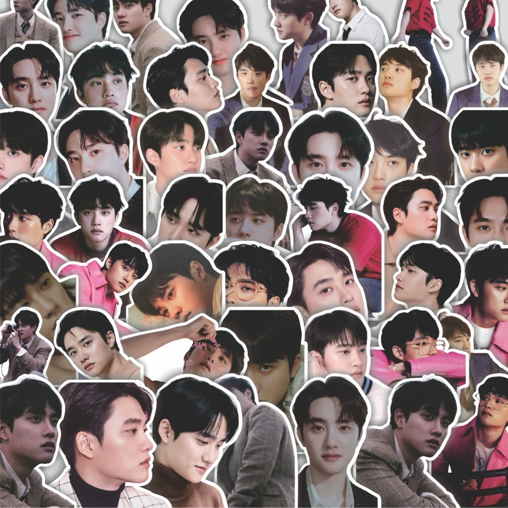 Stiker Cutting Pack Stiker  EXO19 - D.O 01 Isi 100Pcs Series Aesthetic Lucu Keren Untuk Koper Bahan 