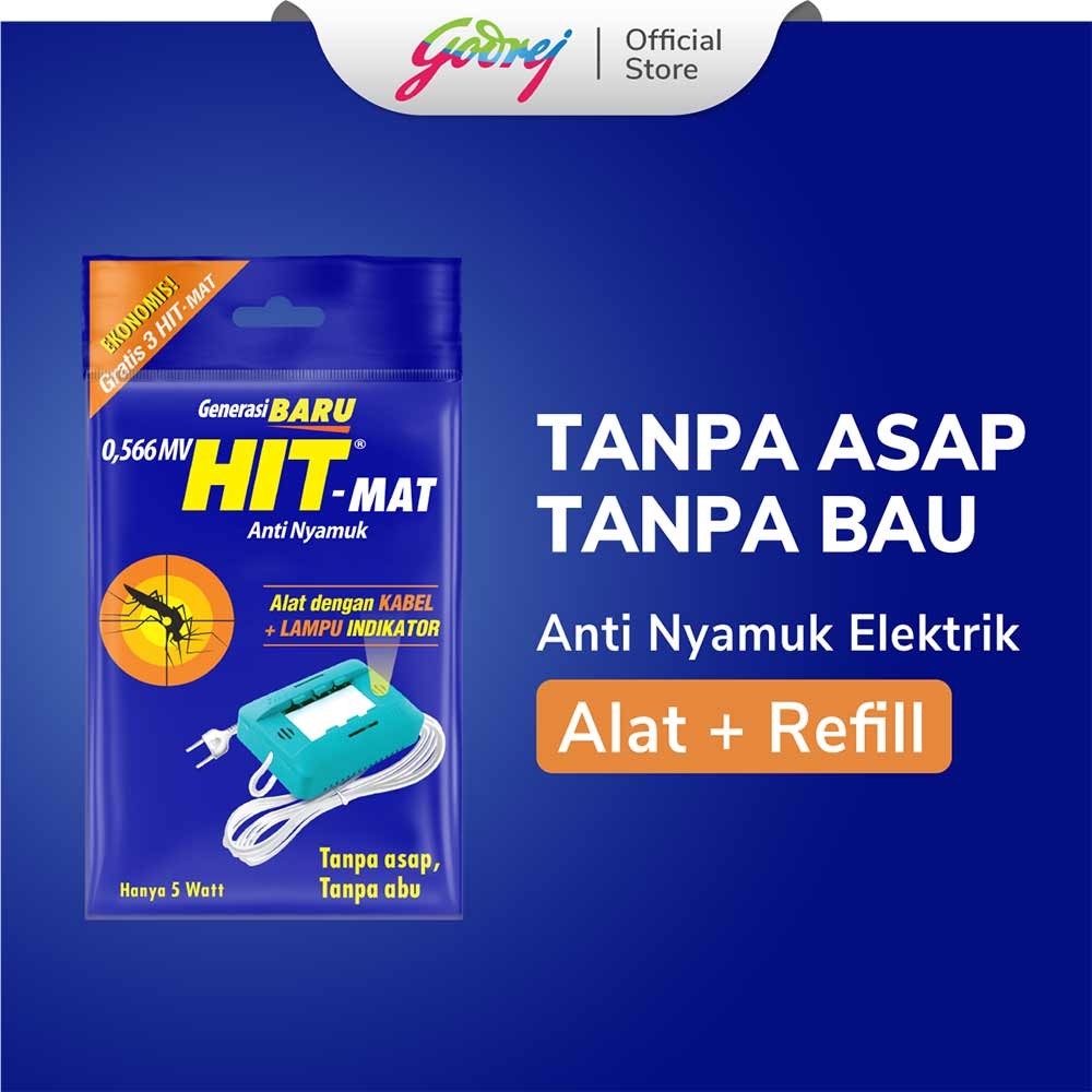 HIT ALAT ANTI NYAMUK ELEKTR KOTAK GRATIS 3 MAT 5 WATT