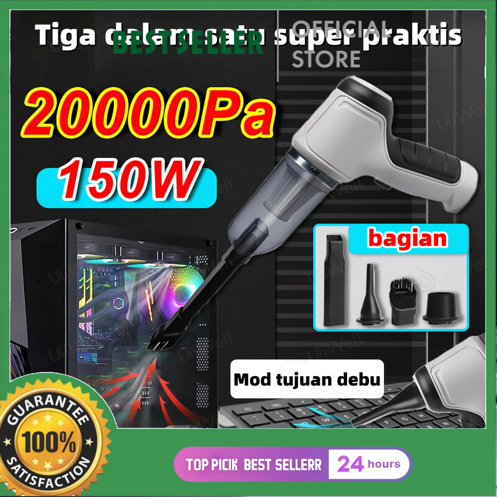 Portable Wireless Vacuum Cleaner Mini Multifungsi Penyedot Debu Rechargeable Pembersih Vakum Mobil R