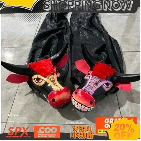 TREND NEW TODAY ️ Barongan Bantengan - Mainan Anak Banteng Bantengan kuda lumping - Mainan tradision