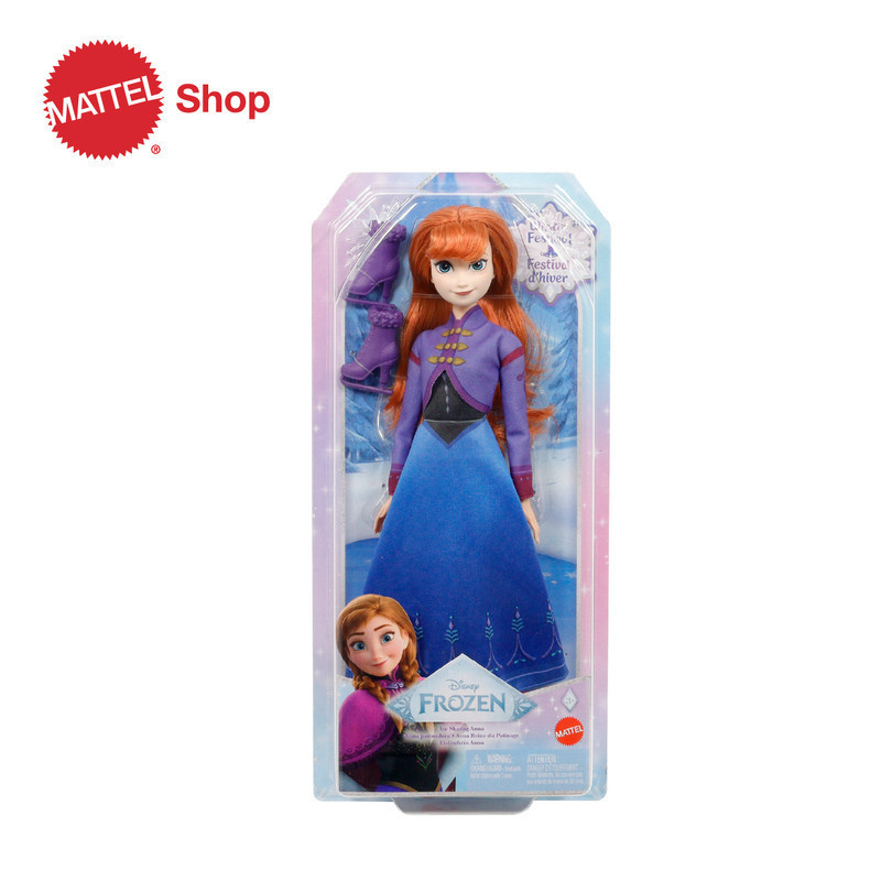 OBRAL TERBAIK- Disney Frozen Ice-Skating Anna Fashion Doll - Mainan Boneka Anak Perempuan [Kode