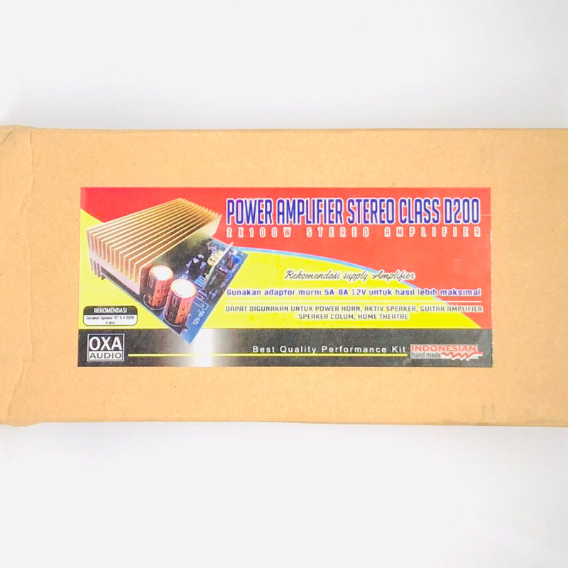 kit Power Amplifier Stereo Class D200