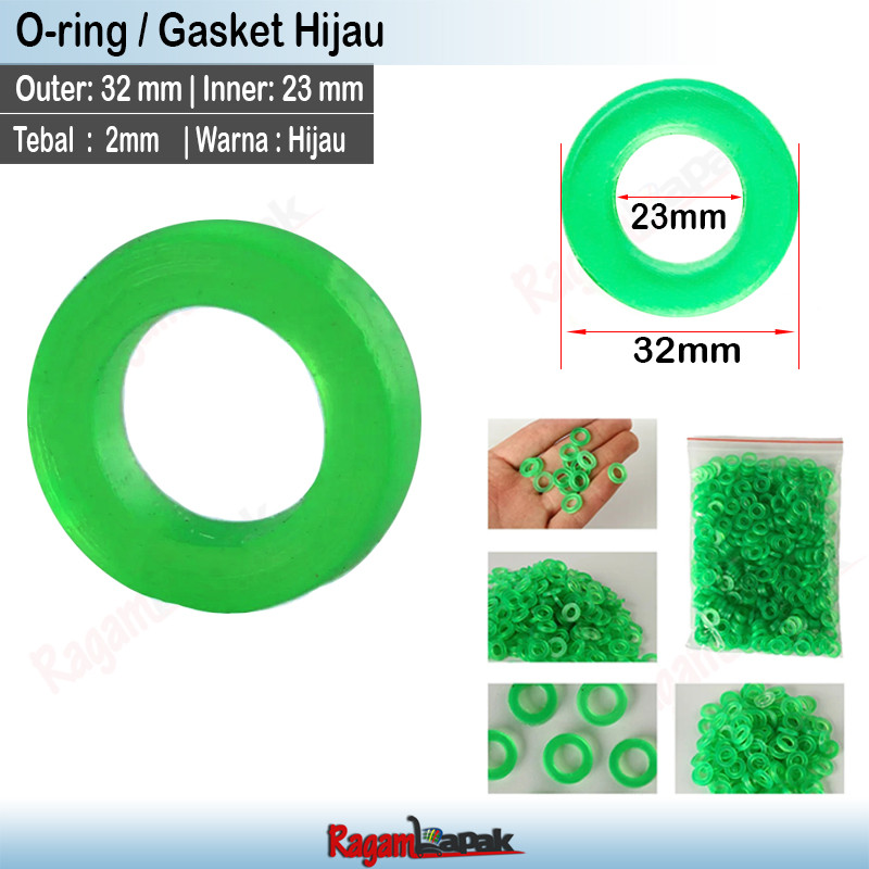 Oring / seal / Gasket Hijau 32 mm / Seal Gasket 32mm (1 Inch)