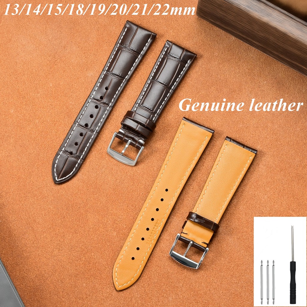 13/14/15/18/19/20/21/22mm Genuine leather‌ Wat Strap For Longines Tissot Cartier Zenith Band Univers