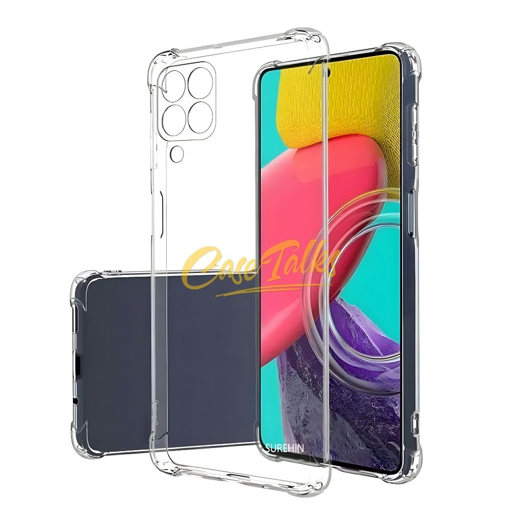 Soft case Airbag clear Polos For Samsung A12 M12 Bahan Bening Tebal Dilengkapi Kamera Proteksi