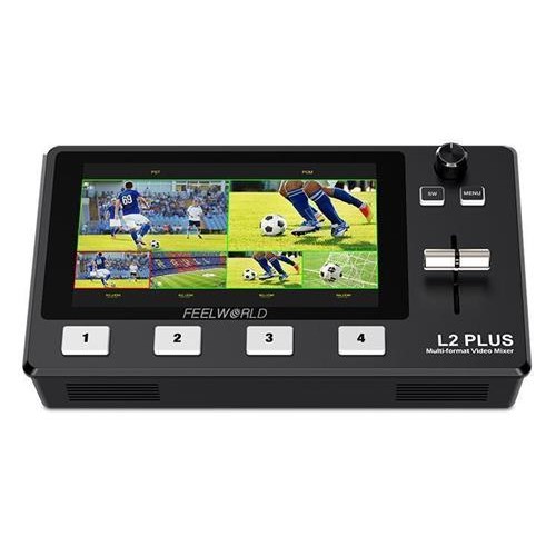 L FEELWORLD L2 PLUS Multi-camera Video Mixer 5.5" LCD Touch Screen PTZ Control Chroma Key USB3.0 Liv