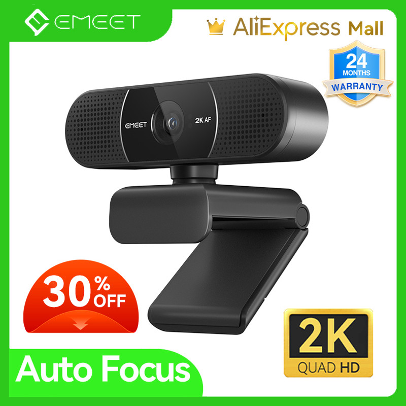 Webcam 2K Web Camera 1080P Streaming Camera PDAF Autofocus EMEET C960 2K With Microphone USB Web Cam