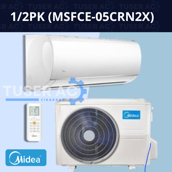 MIDEA AC SPLIT 1/2 PK 0,5PK AC MSFCE-05CRN