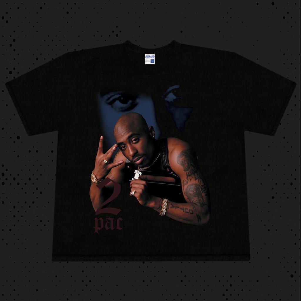 (COD) Tupac Shakur Bootleg Rap Tee / Kaos Bootleg Tupac Shakur