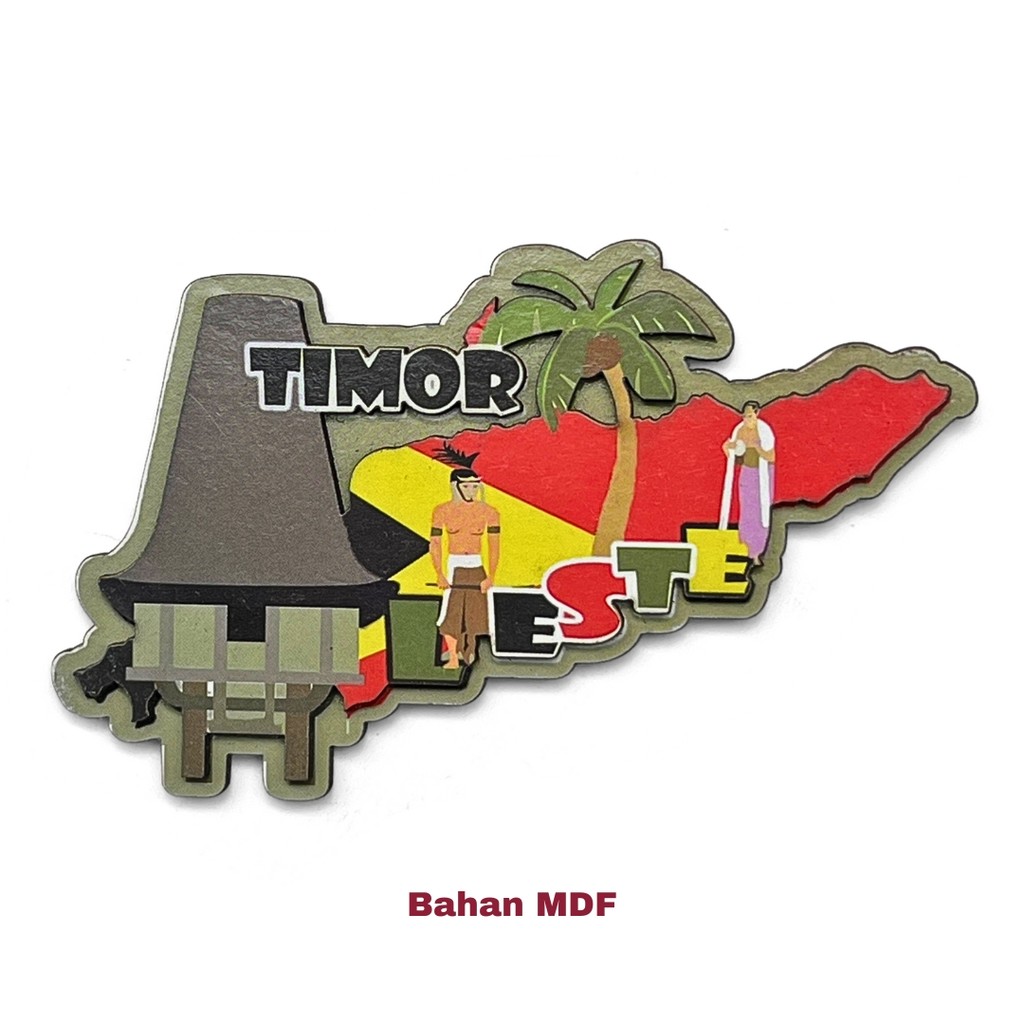 Souvenir magnet kulkas Timor Leste oleh oleh negara Timor Leste