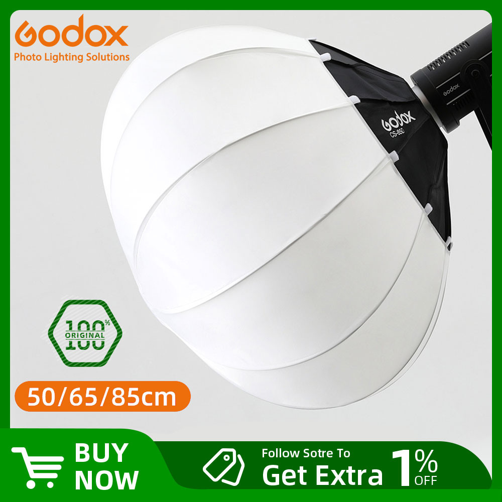 Godox CS-50D 50cm CS-65D 65cm CS-85D 85cm Lantern Quick-install Portable Round Shape Softbox Light f