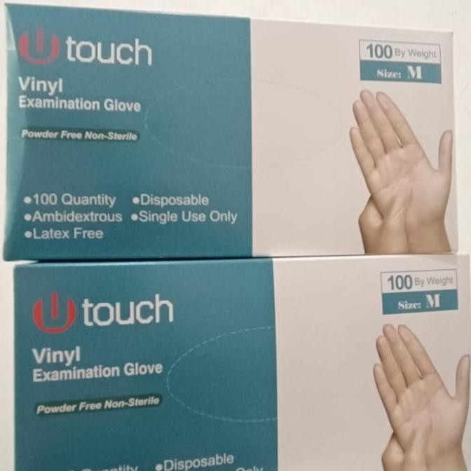 [  OLVERA  ]  Sarung Tangan Vinyl Free Powder Food Grade Isi 100 Piece Super Care - vinyil Otouch, M