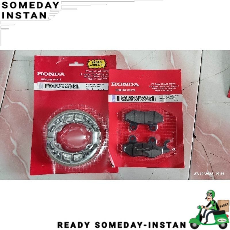 HC- Dispad disped kampas rem depan belakang HONDA
 supra 125 kharisma 125 grand revo legenda blade w