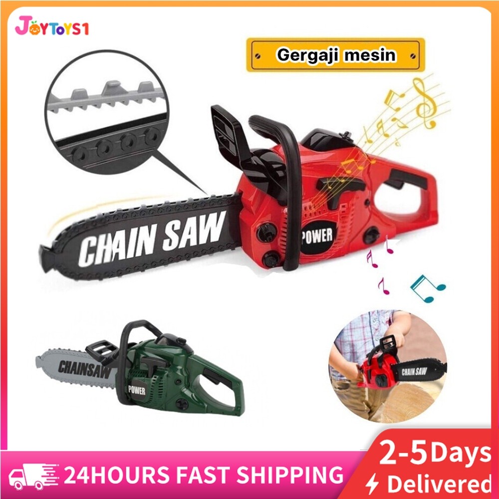 MEMELASHOP JOYTOYS1 Mainan Simulasi Mesin Gergaji Elektrik Untuk Anak Laki Alat Perkakas Tukang Gerg