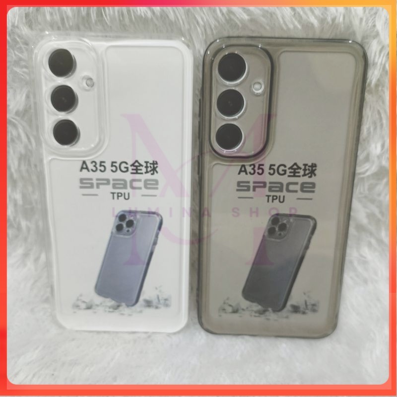 PROMO+COD Softcase Casing Clear Space Samsung A35 Slikon transparan dan pelindung belakang hp+camera