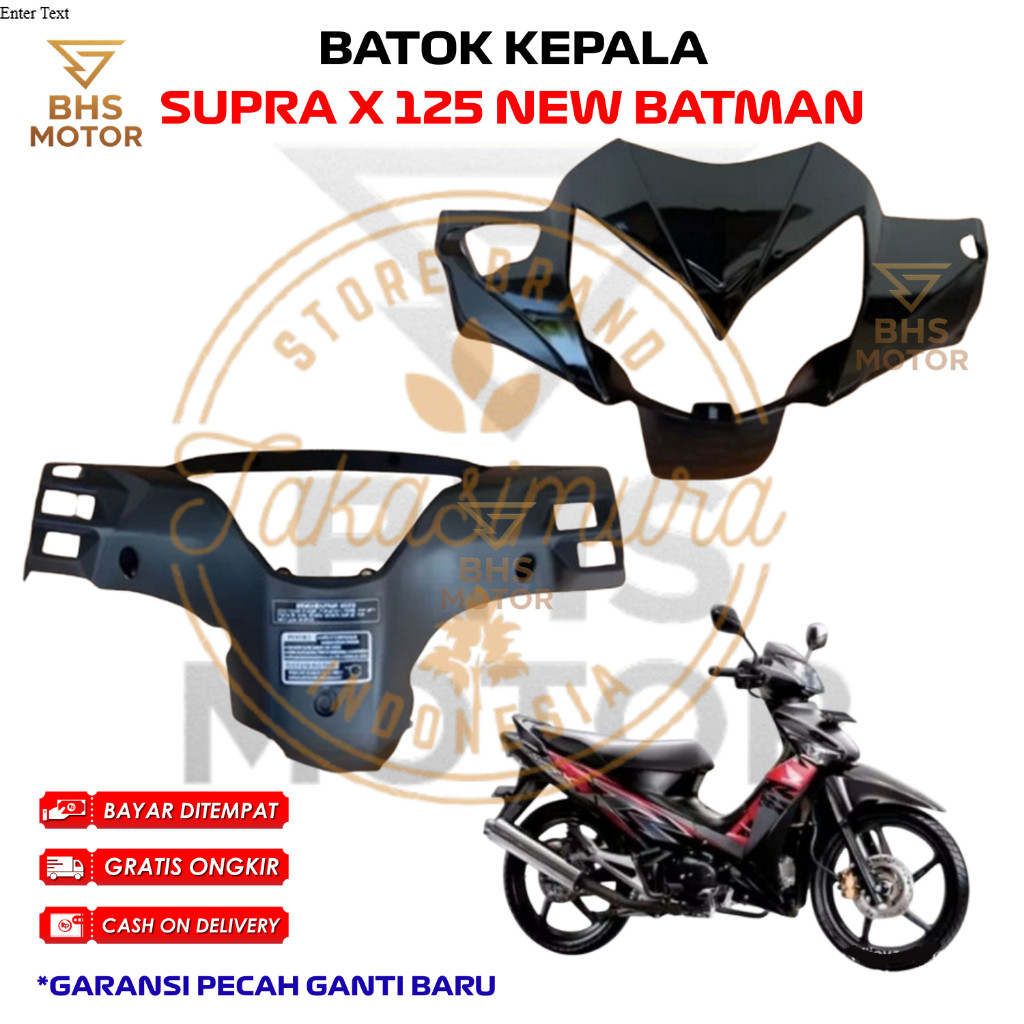 TERLARIS Batok Kepala Depan Belakang Supra X 125 New Batman – Cover Body Motor Kuat & Awet Sparepart