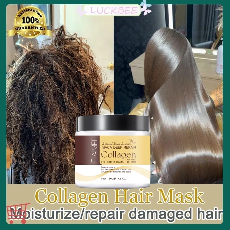 Keratin Hair Mask Treatment, Collagen Hair Mask with Keratin and Biotin, Argan and Jojoba Oil, Moist