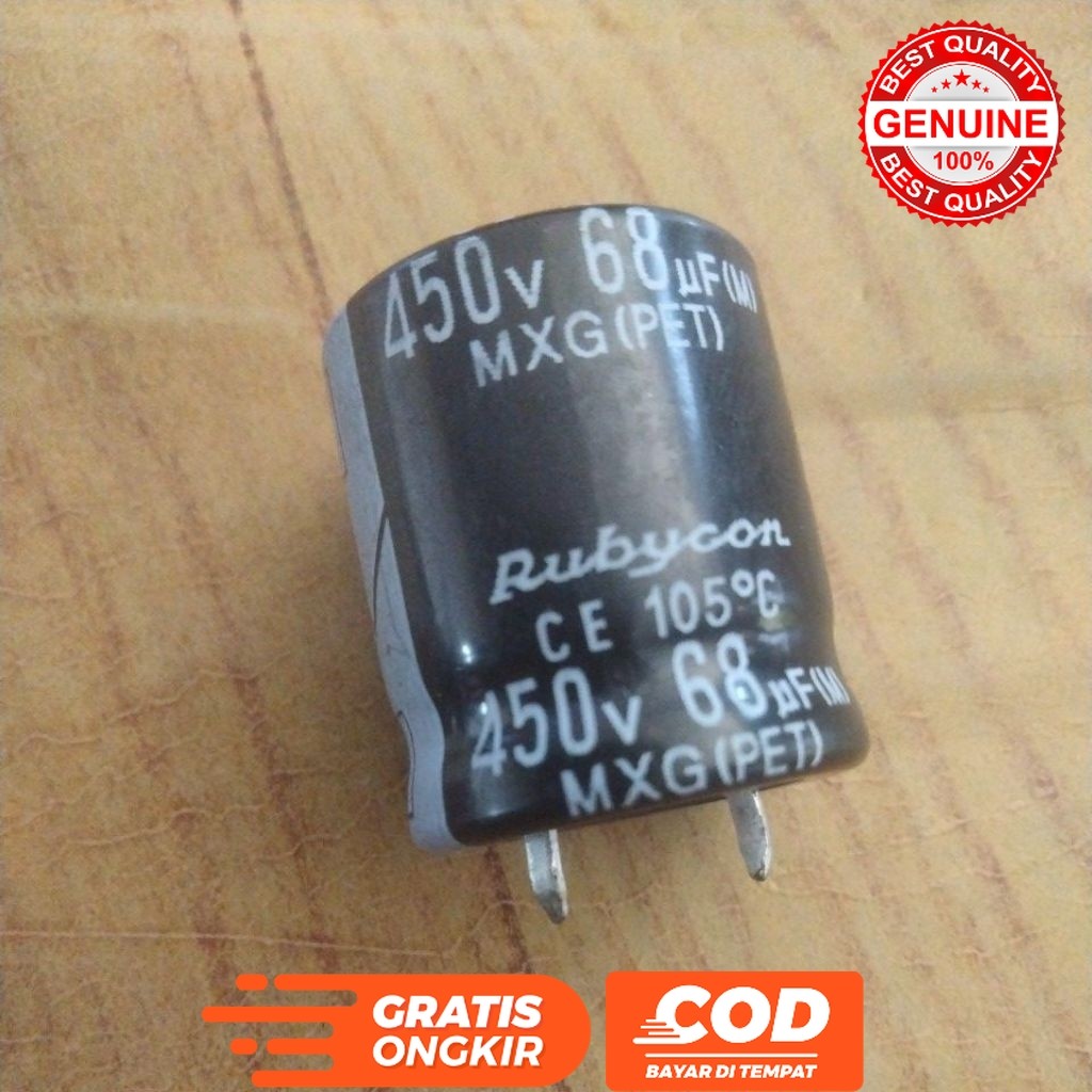 ELCO ELKO 68UF 68 UF 68 MIKRO 450V 450 VOLT KAKI PAKU