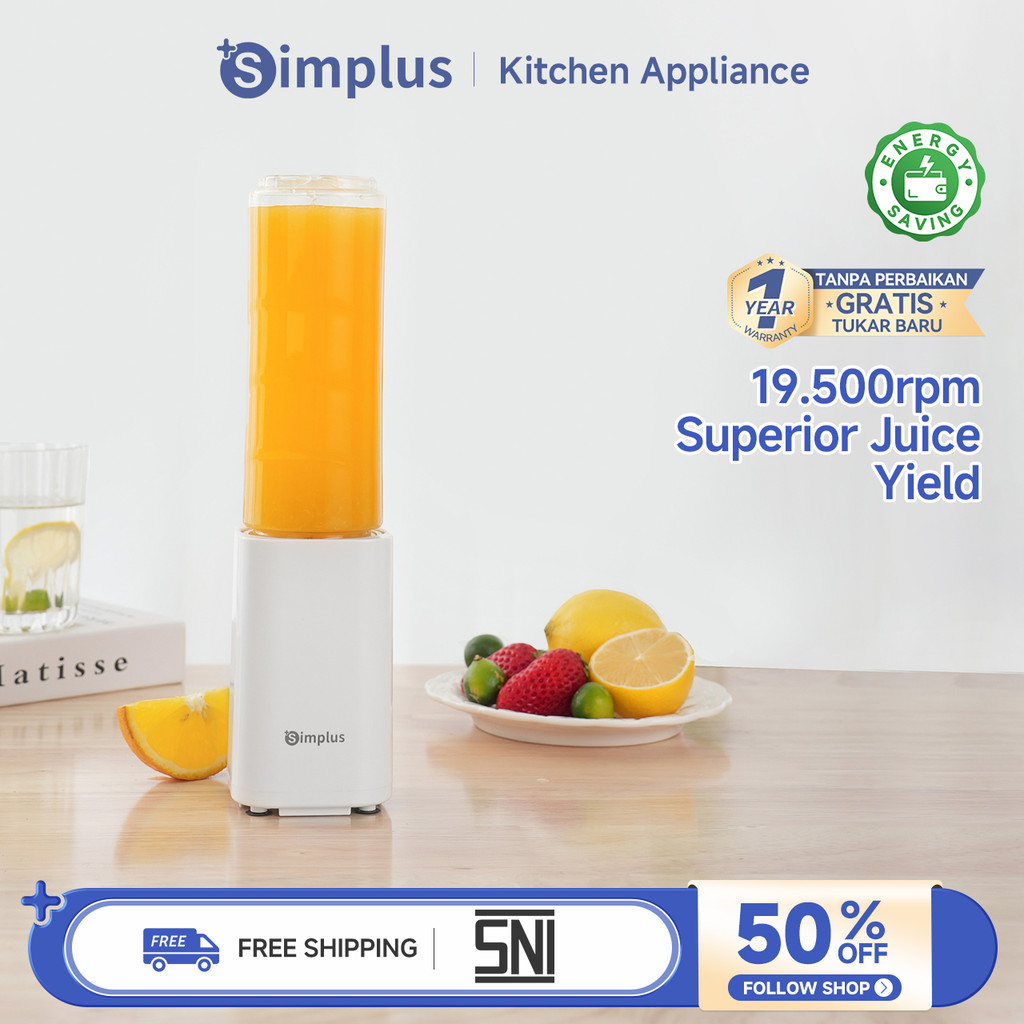 Simplus Blender Juicer Portabel Tumbler Travel Cup Daya 150W Penghalus Makanan