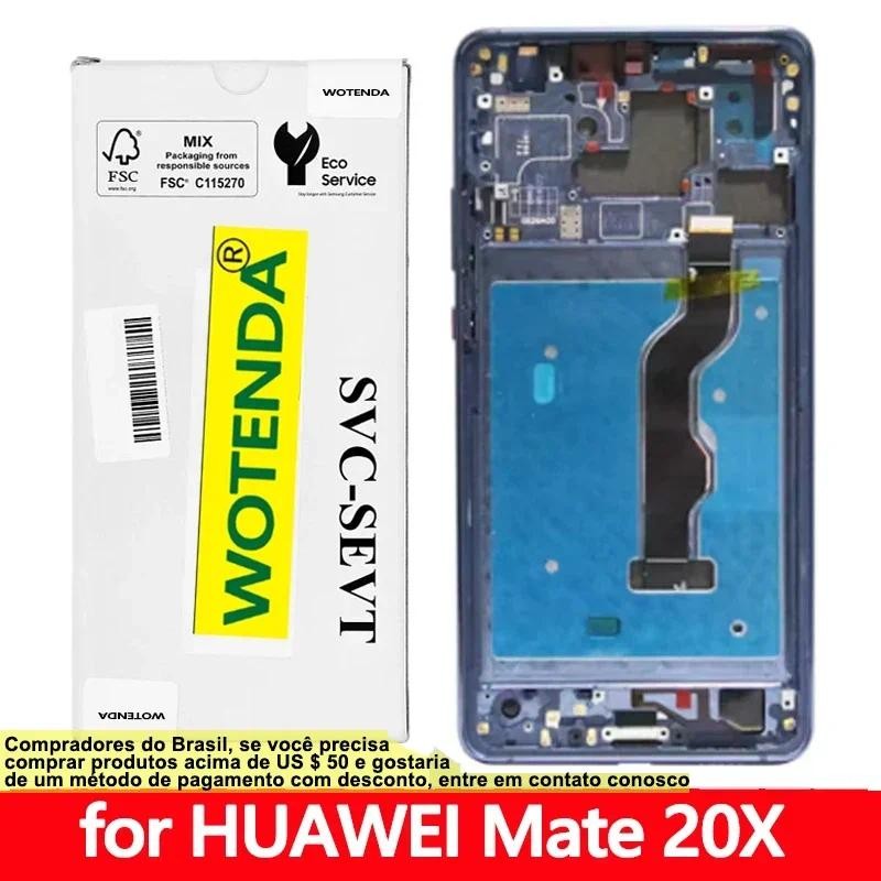 Original 7.2'' FHD 1080 x 2244 For Huawei Mate 20X OLED splay Tou Screen gitizer Assembly MATE 20X L