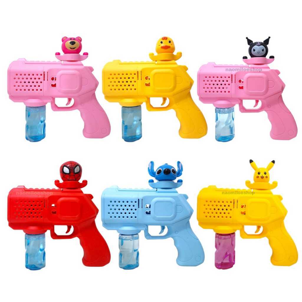 Porous bubble machine electric mainan bubble gun hello kitty bubble gun toy machine rocket launcher 