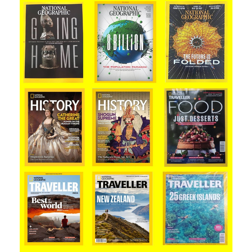 BM - NG NEW - ENGLISH National Geographic History Natgeo Magazine Majalah Import