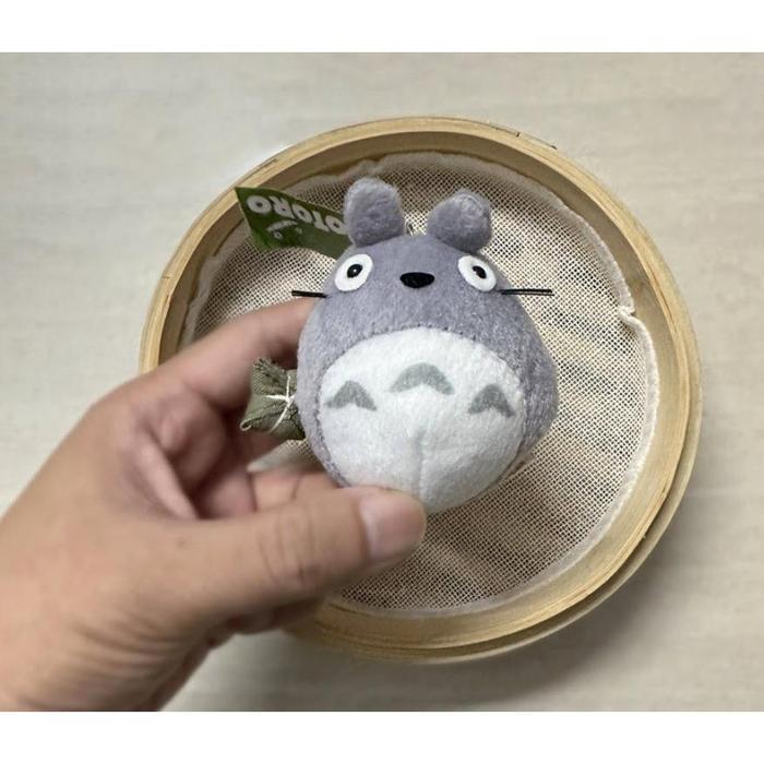 Hayao Miyazaki Totoro Kiki Plush Doll Keychain | gantungan kunci totoro - C