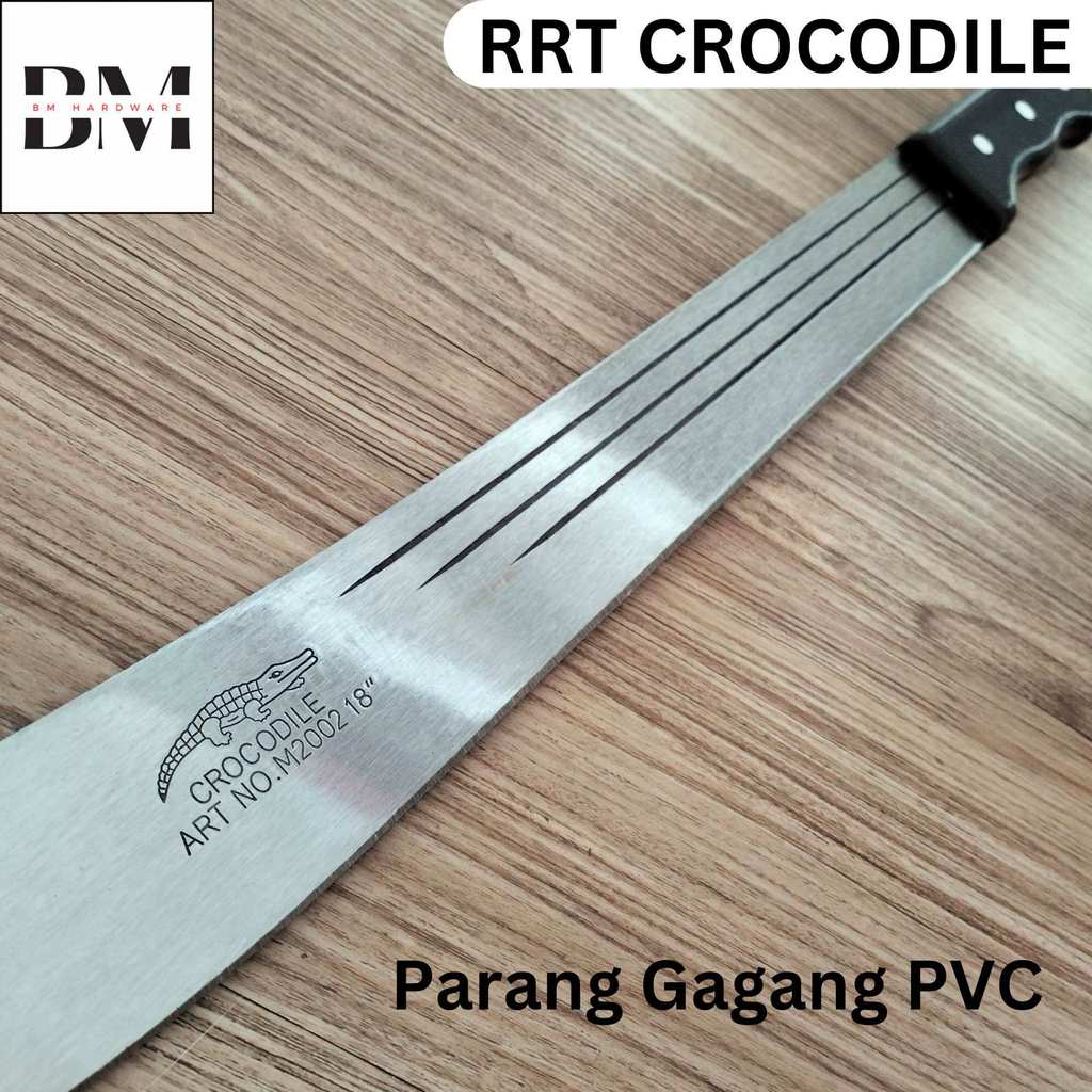 Golok Parang Tebas Bambu / Semak Buaya Gagang PVC RRT CROCODILE 18” & 22”