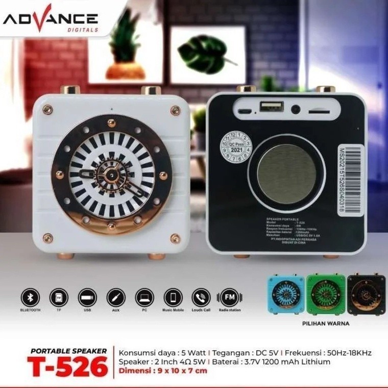 ( GARANSI RESMI ) SPEAKER BLUETOOTH AKTIF ADVANCE T526