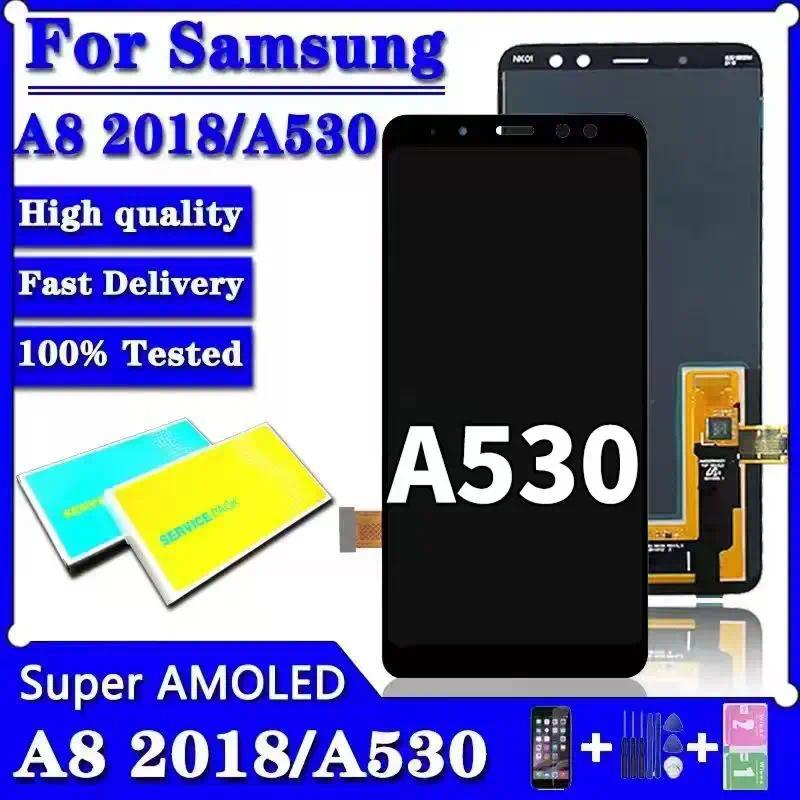 5.6"Super Amoled For SAMSUNG  A8 2018 A530 A530F LCD Display Touch Screen Digitizer Assembly A8 2018