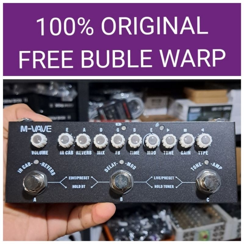 CUVAVE CUBE MVAVE EFEK GITAR ELEKTRIK M-VAVE SOUNDCARD MULTI EFFECT