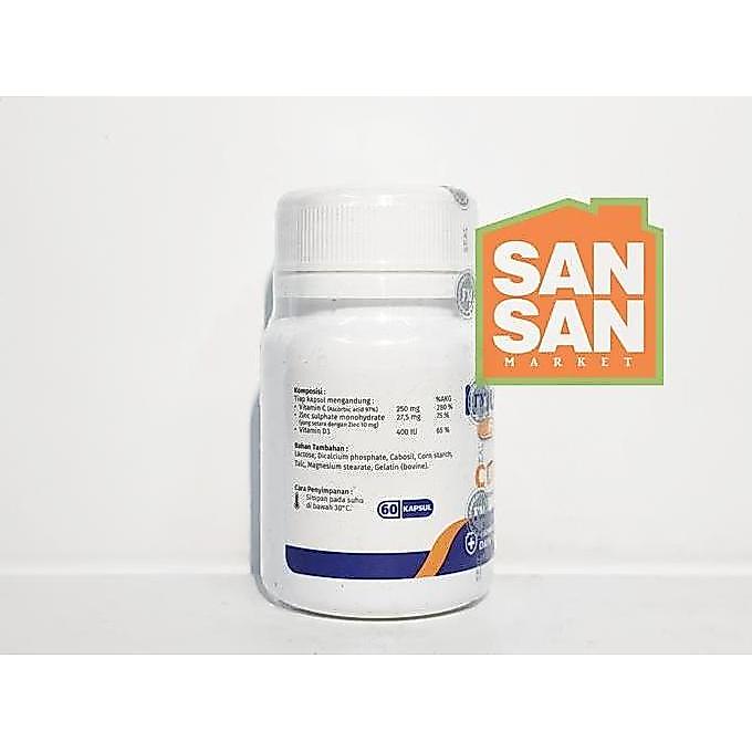 Plus- Imusive Cdzinc Isi 60 Kapsul - Suplemen Vitamin C D Zinc