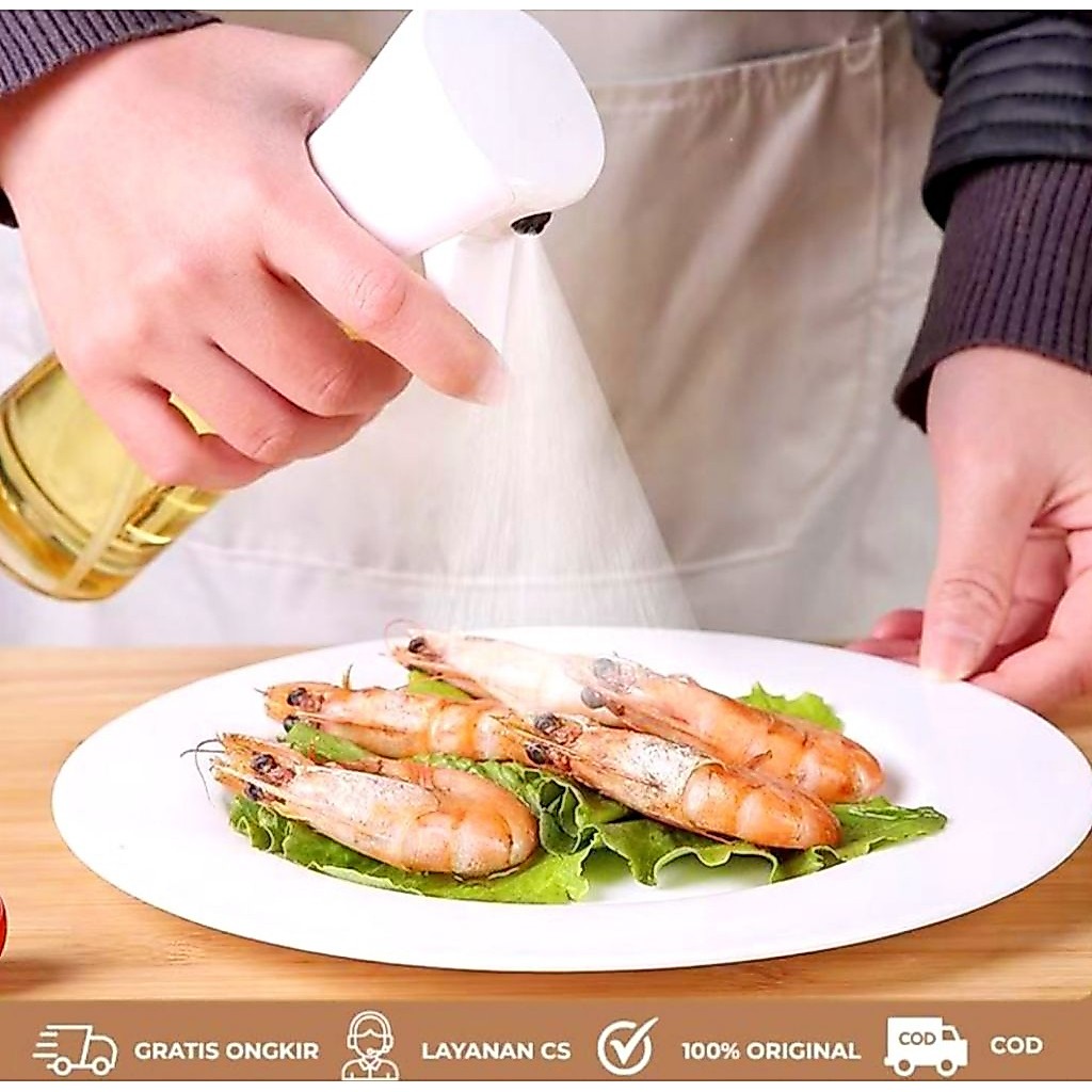 Oil spray bottle 300ml Botol kaca semprot minyak 300ml
