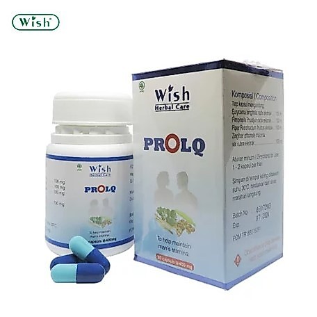 PROLQ Kapsul WISH Dr Boyke Suplemen Herbal Alami Isi 30 Kapsul