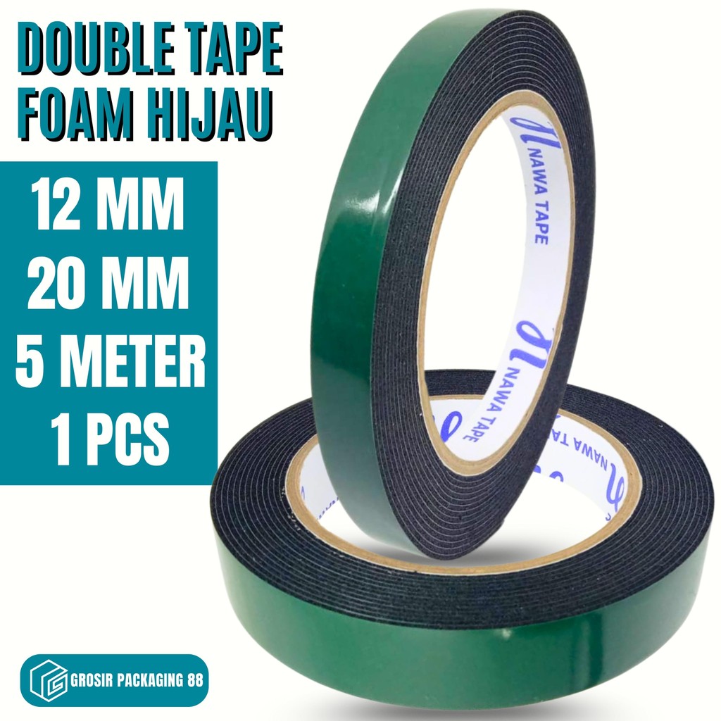 

Double Tape Foam 5M x 20mm | 5M x 12mm Tahan Cuaca
