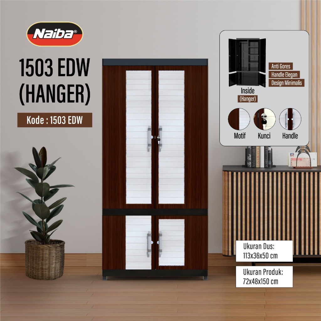 Promo NAIBA - MSC NAIBA FIT GANTUNG EBONY INSTANT