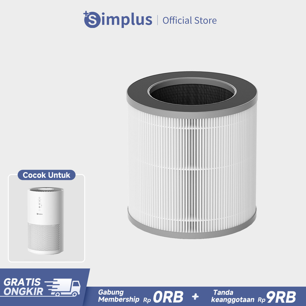Simplus Air Purifier Penyaringan HEPA Efisien 300m³/jam Tingkat Pemurnian Super Senyap 35dB Mode Pin