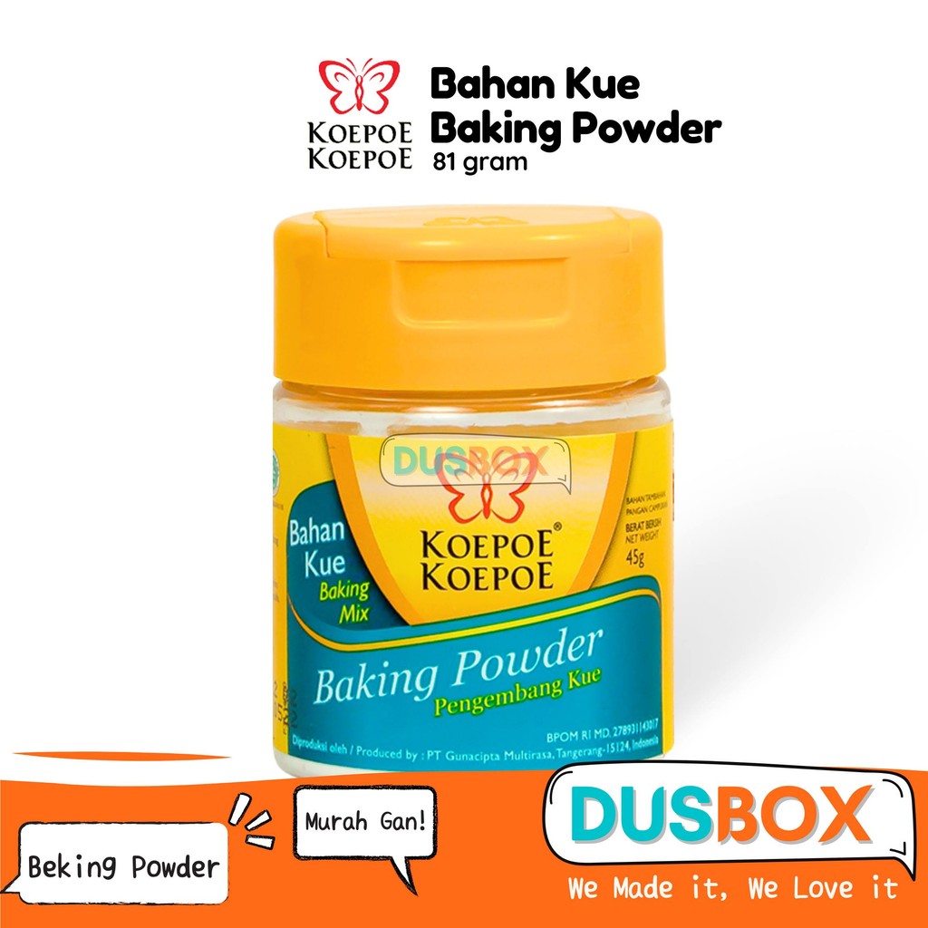 

Baking Powder 45gram / Koepoe Koepoe - Baking Powder / Bahan Kue Baking Powder