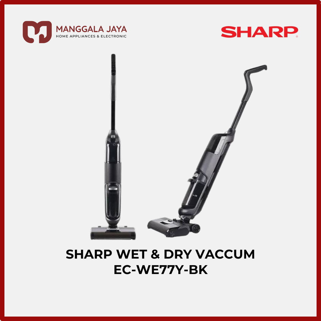 Sharp Wet & Dry Cordless Vacuum Mop EC-WE77Y-BK